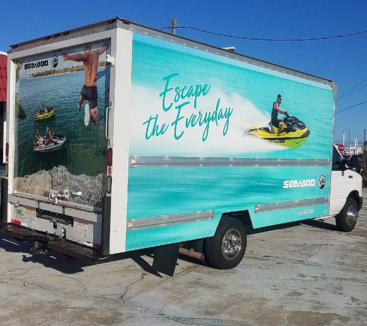Box truck business graphics