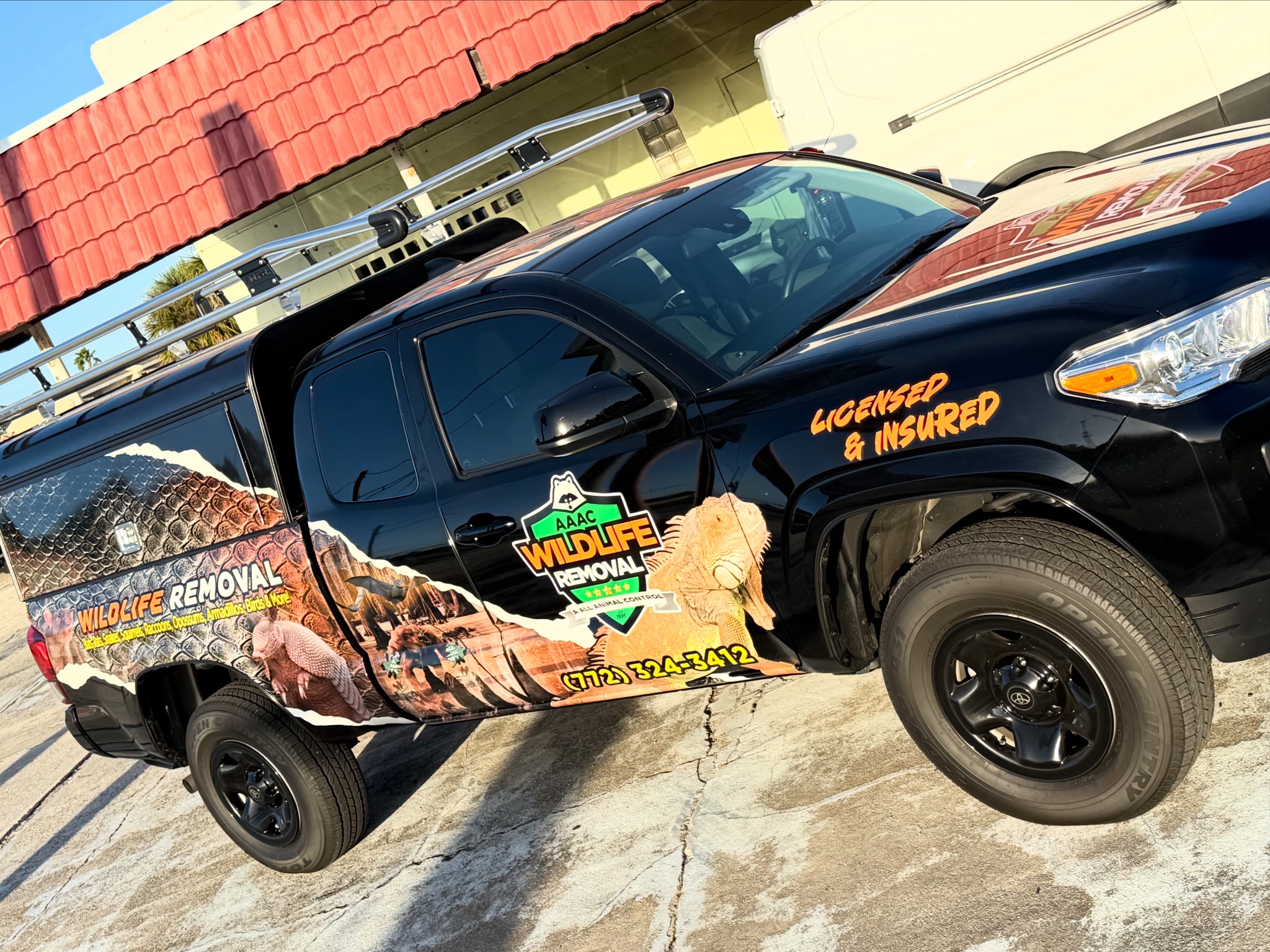 Custom pickup truck wrap