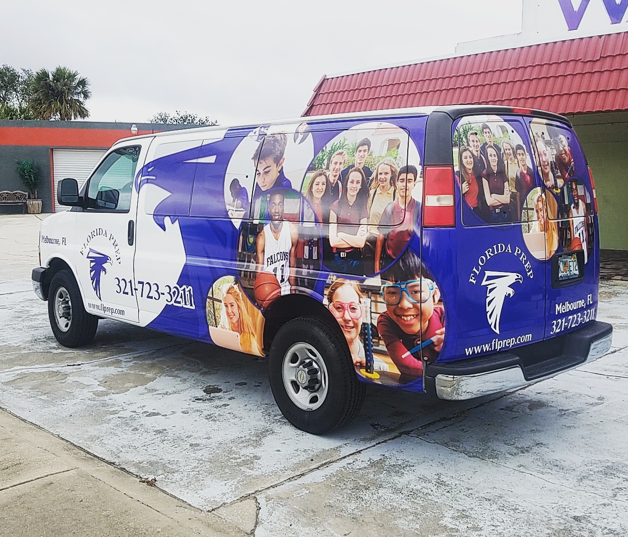 Custom business van graphics