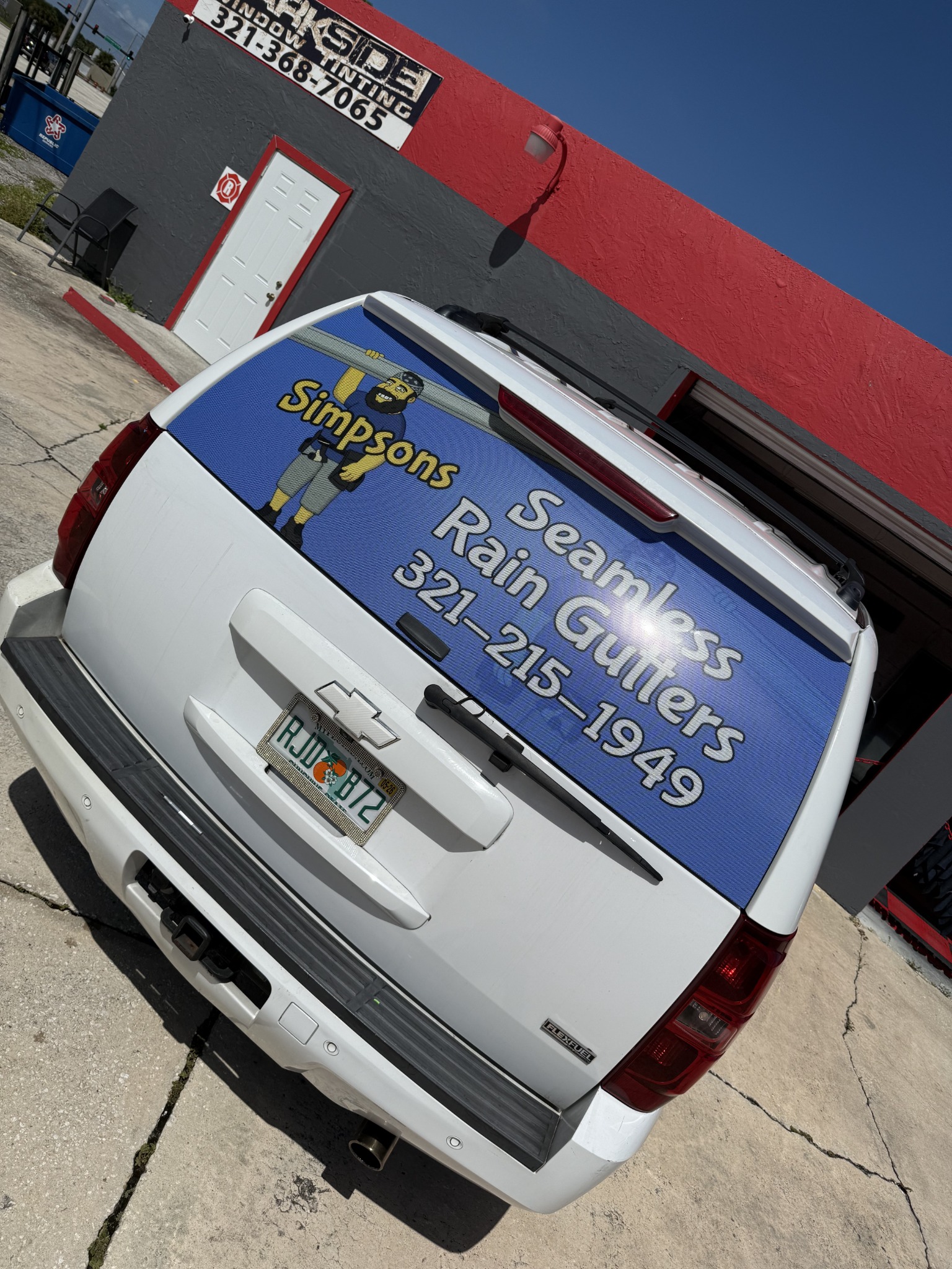 Rear van business graphics