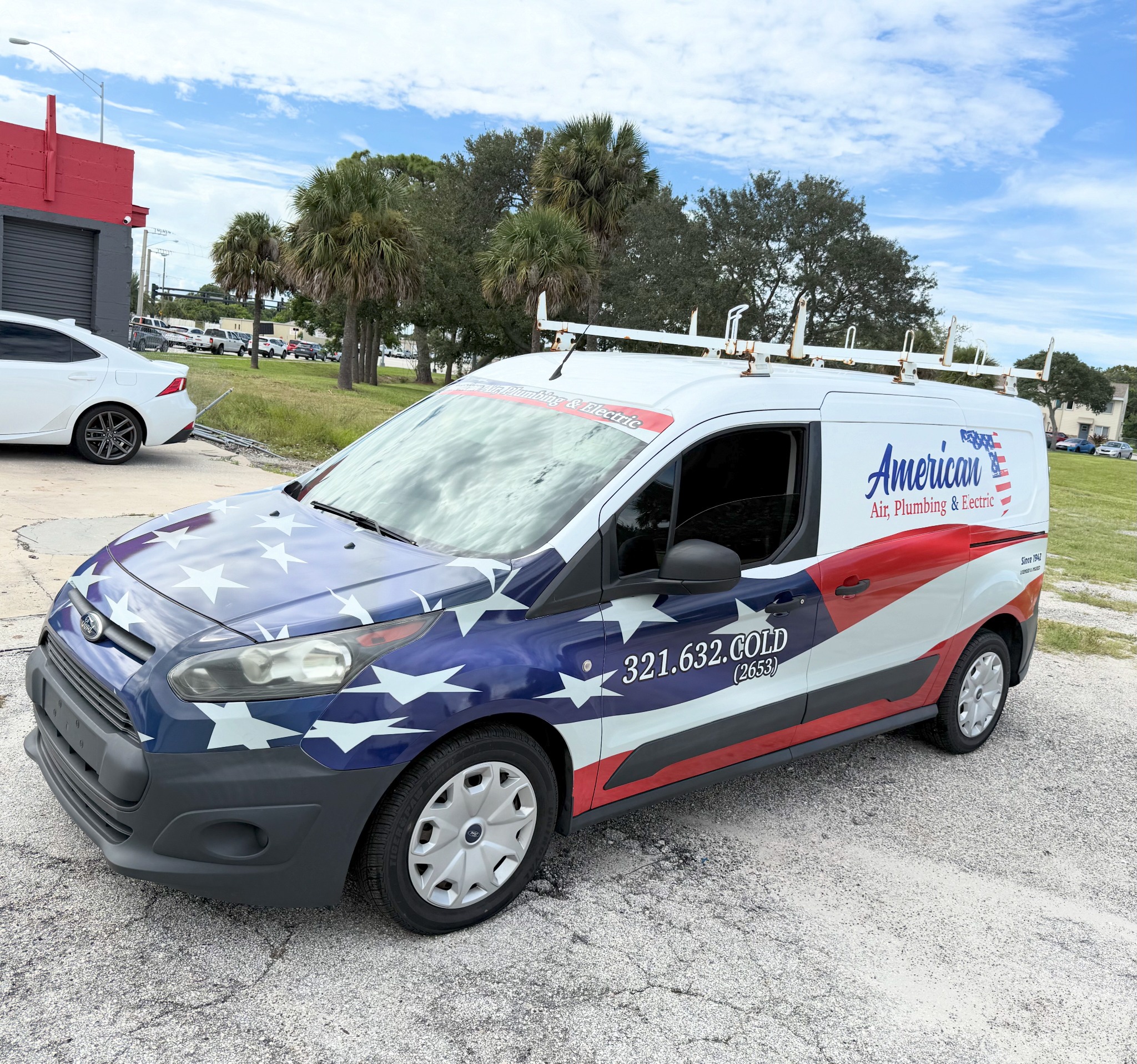 Commercial service van graphics