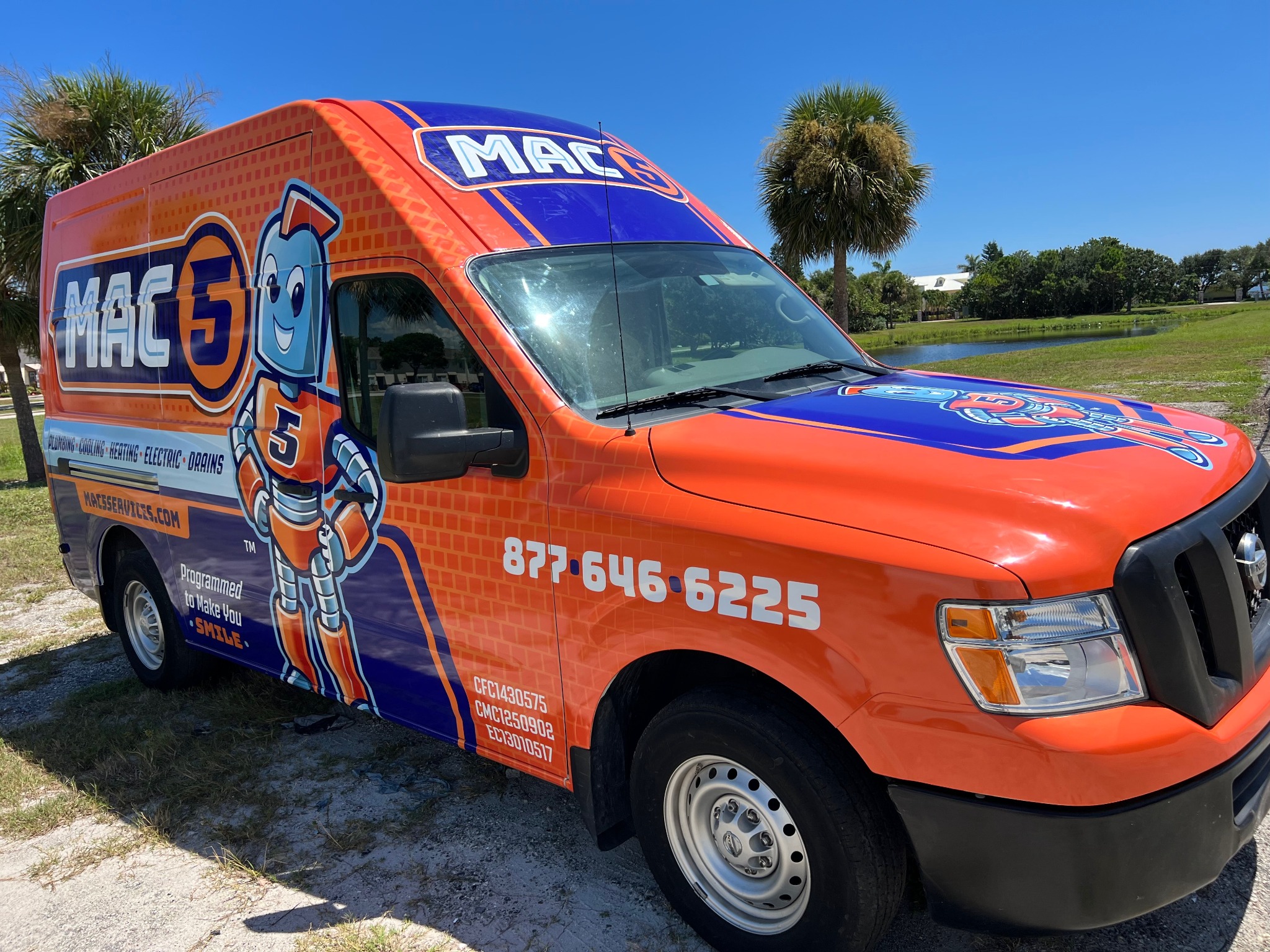 MAC 5 commercial pickup truck wrap by Wrap Giants