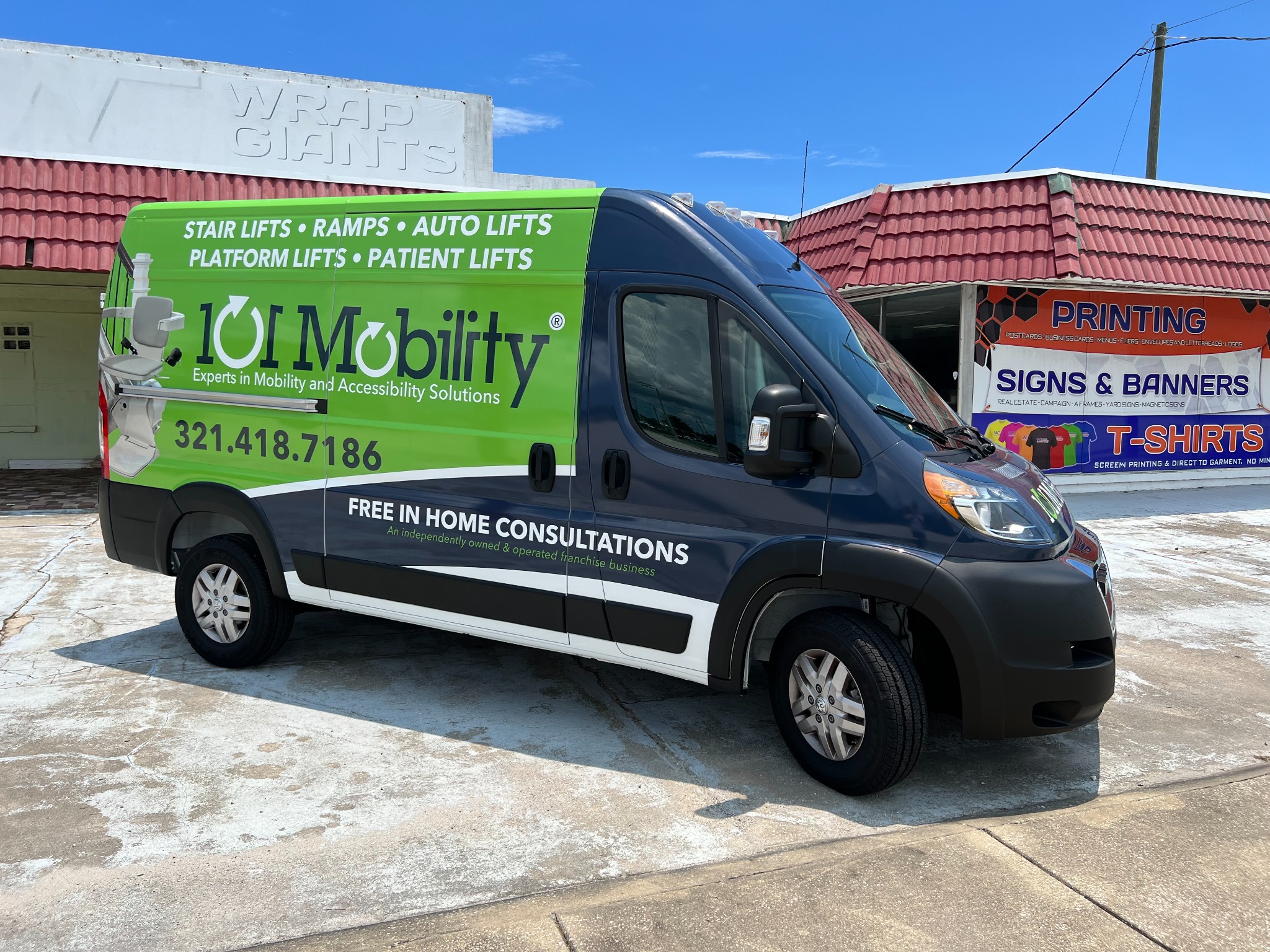 Mobility service van graphics by Wrap Giants