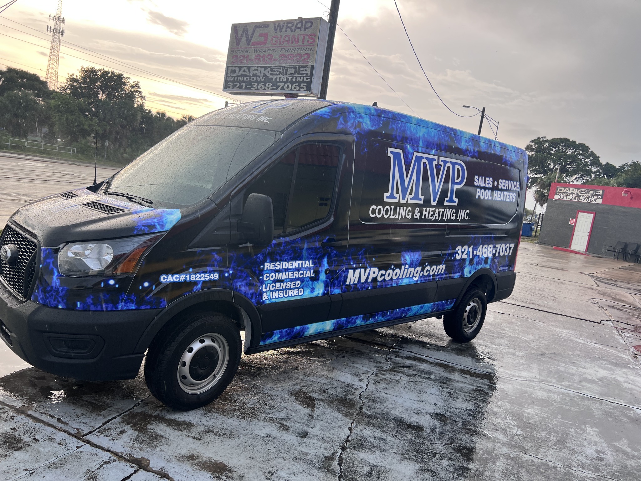 Commercial contractor van wrap by Wrap Giants
