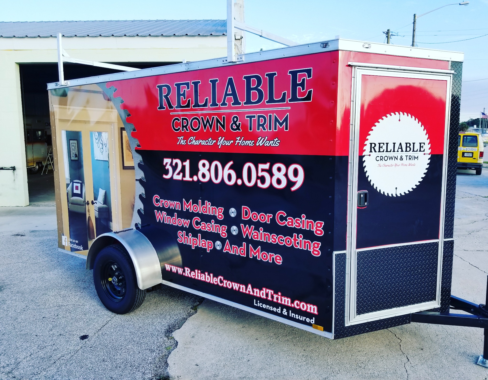 Home-services enclosed trailer by Wrap Giants