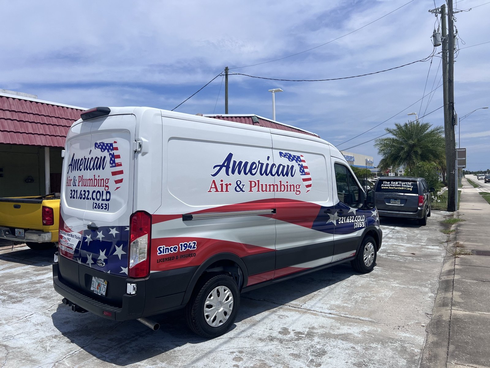 American Air & Plumbing van graphics