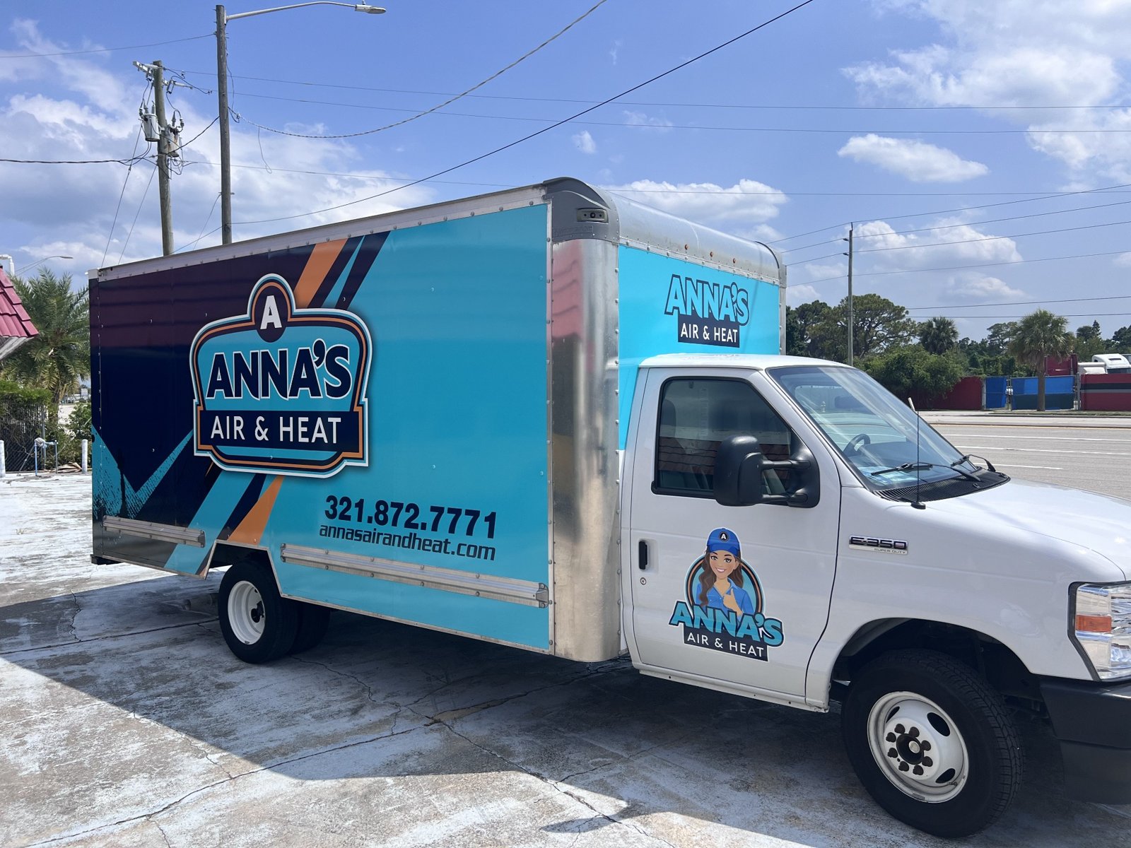 Anna’s Air & Heat box-truck graphics