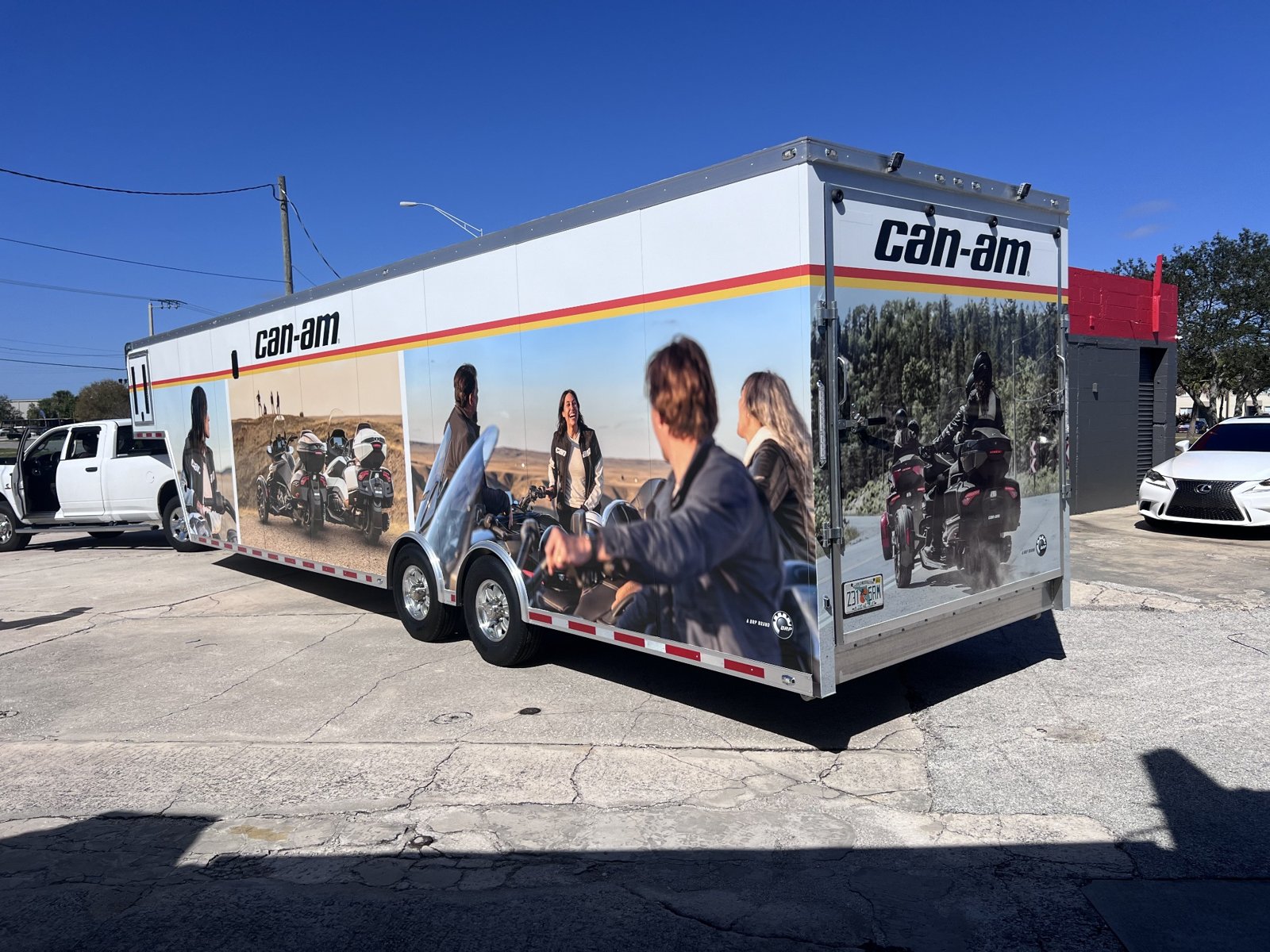 Can-Am large promotional trailer graphics