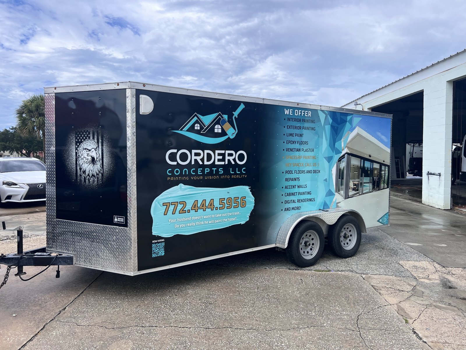 Cordero Concepts construction trailer graphics