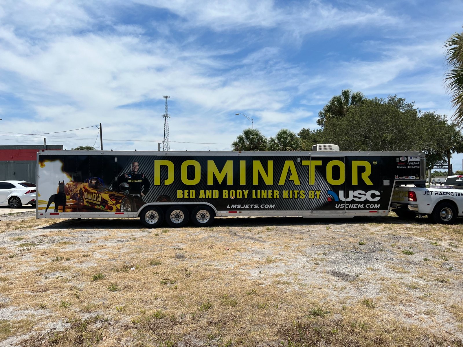 Dominator promotional trailer graphics