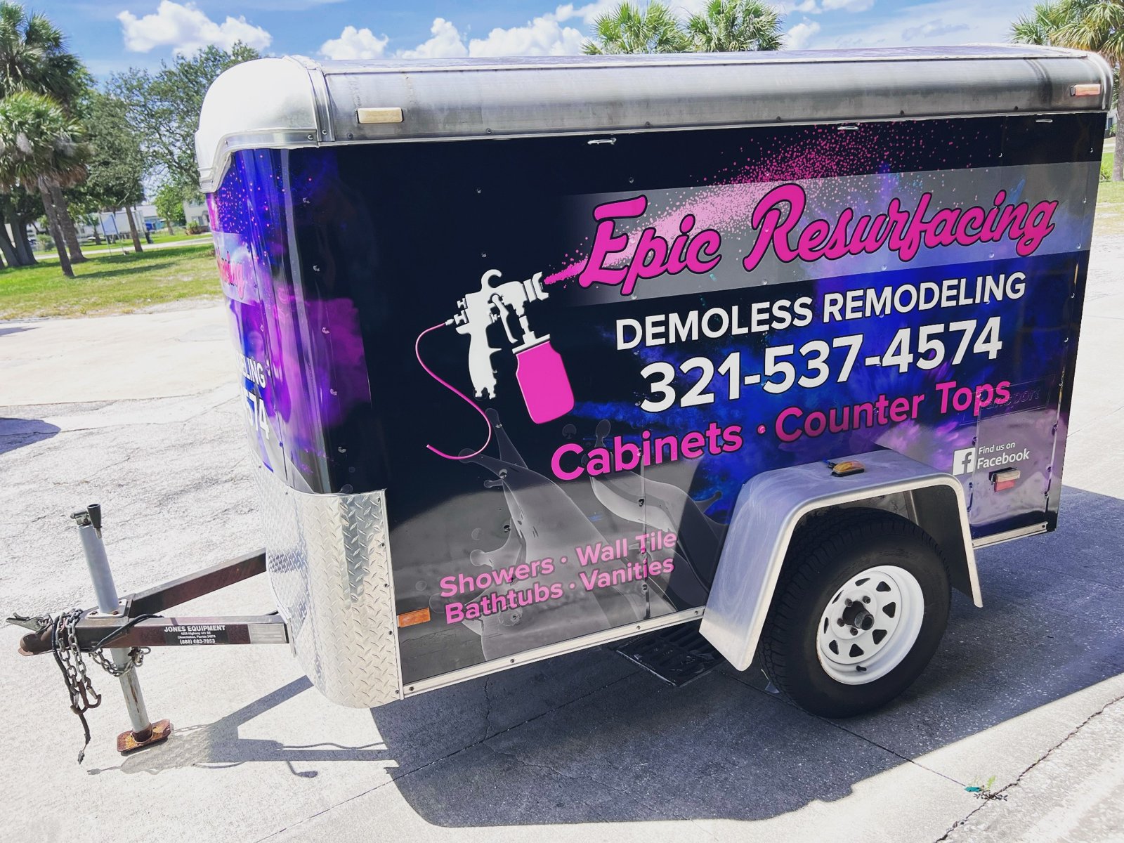 Epic Resurfacing business trailer graphics