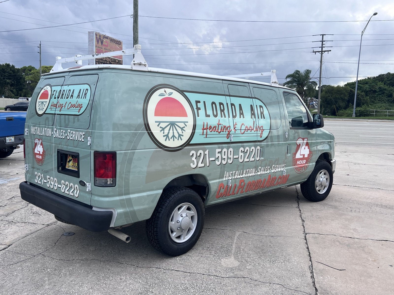 Florida Air business van graphics