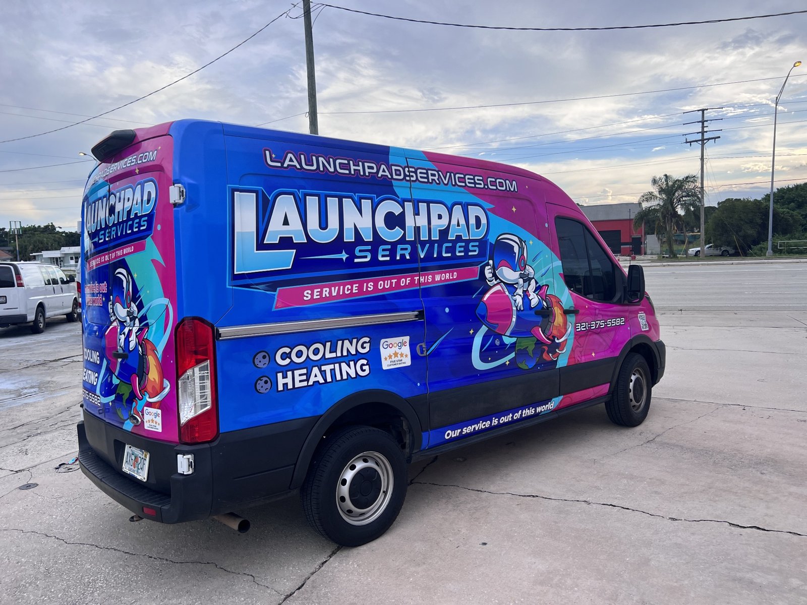 Launchpad Services commercial van wrap