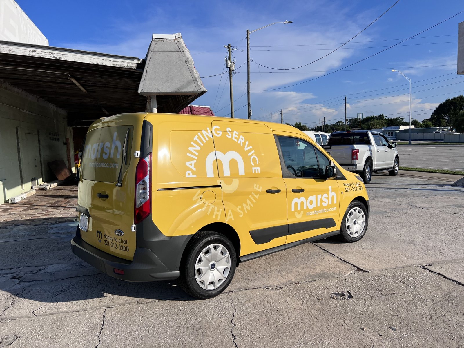 Marsh business van branding