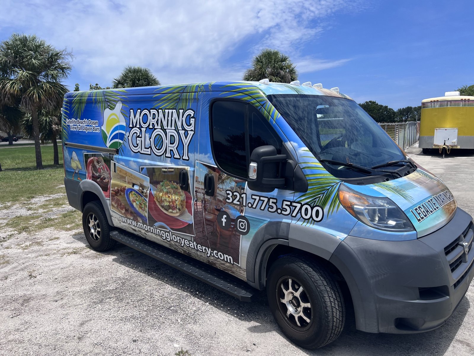 Morning Glory business van graphics