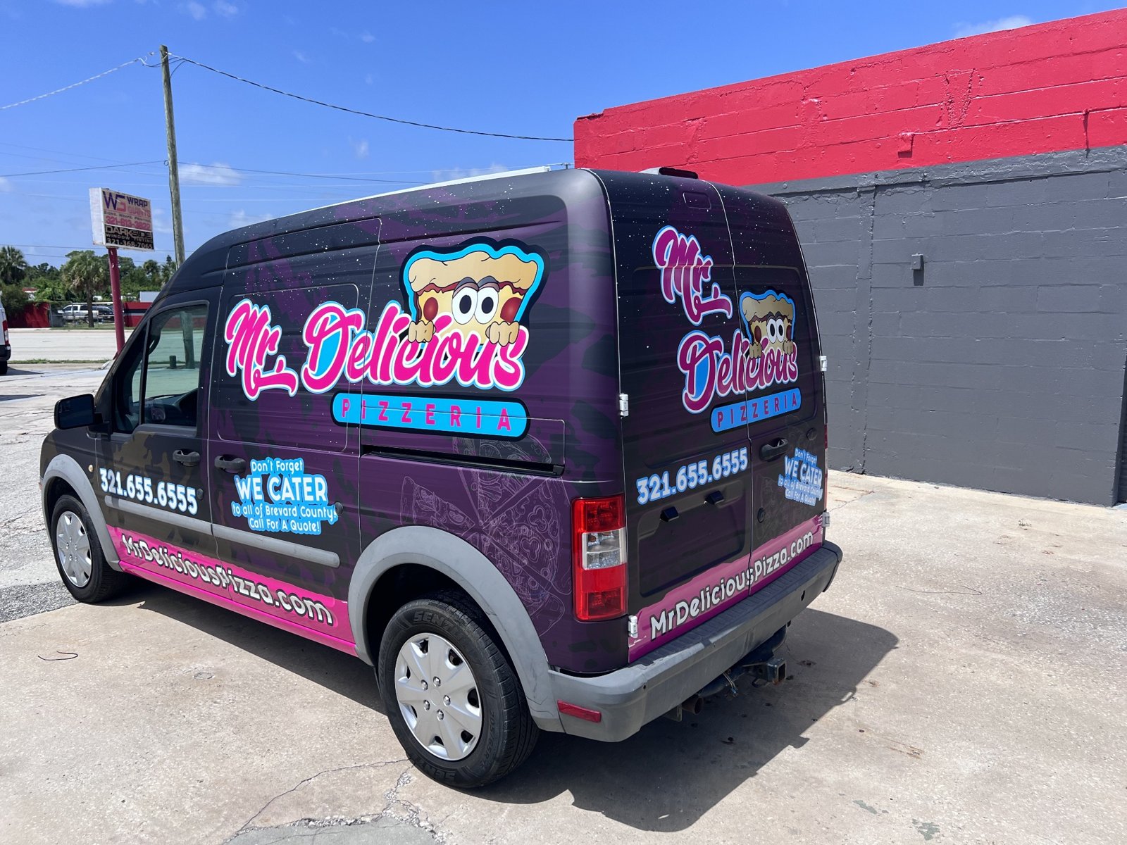 Mr. Delicious catering van graphics