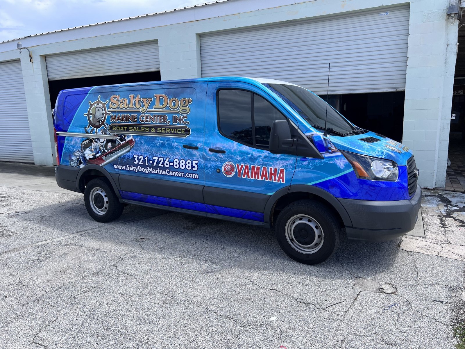 Salty Dog business van graphics