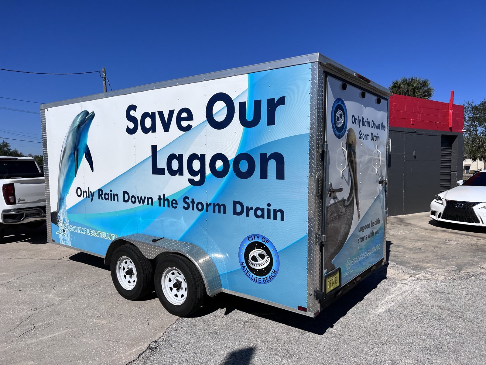 Save Our Lagoon education trailer graphics