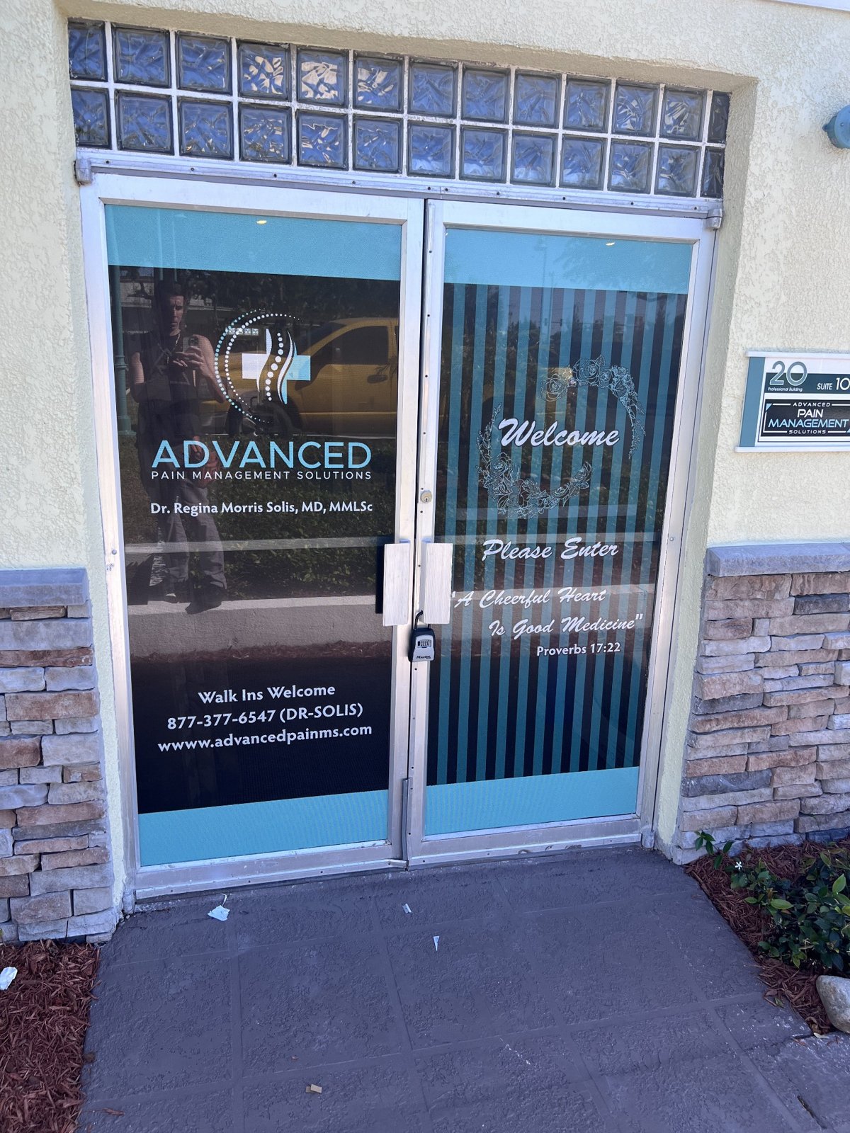 Storefront door and window graphics