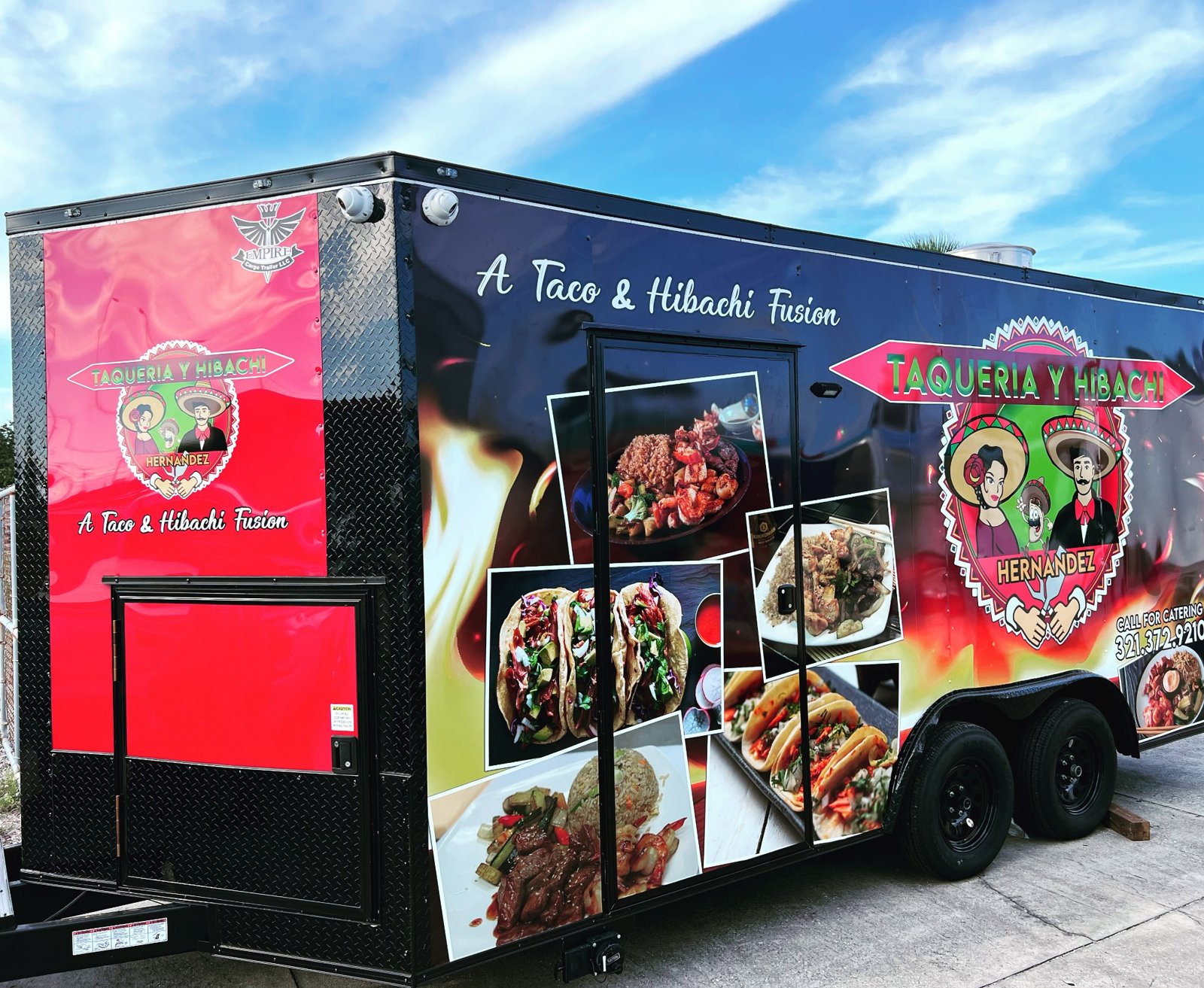 Taqueria food-trailer graphics