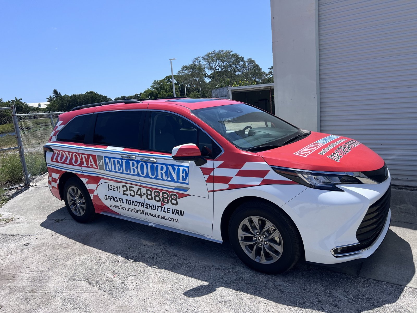 Toyota of Melbourne branded van