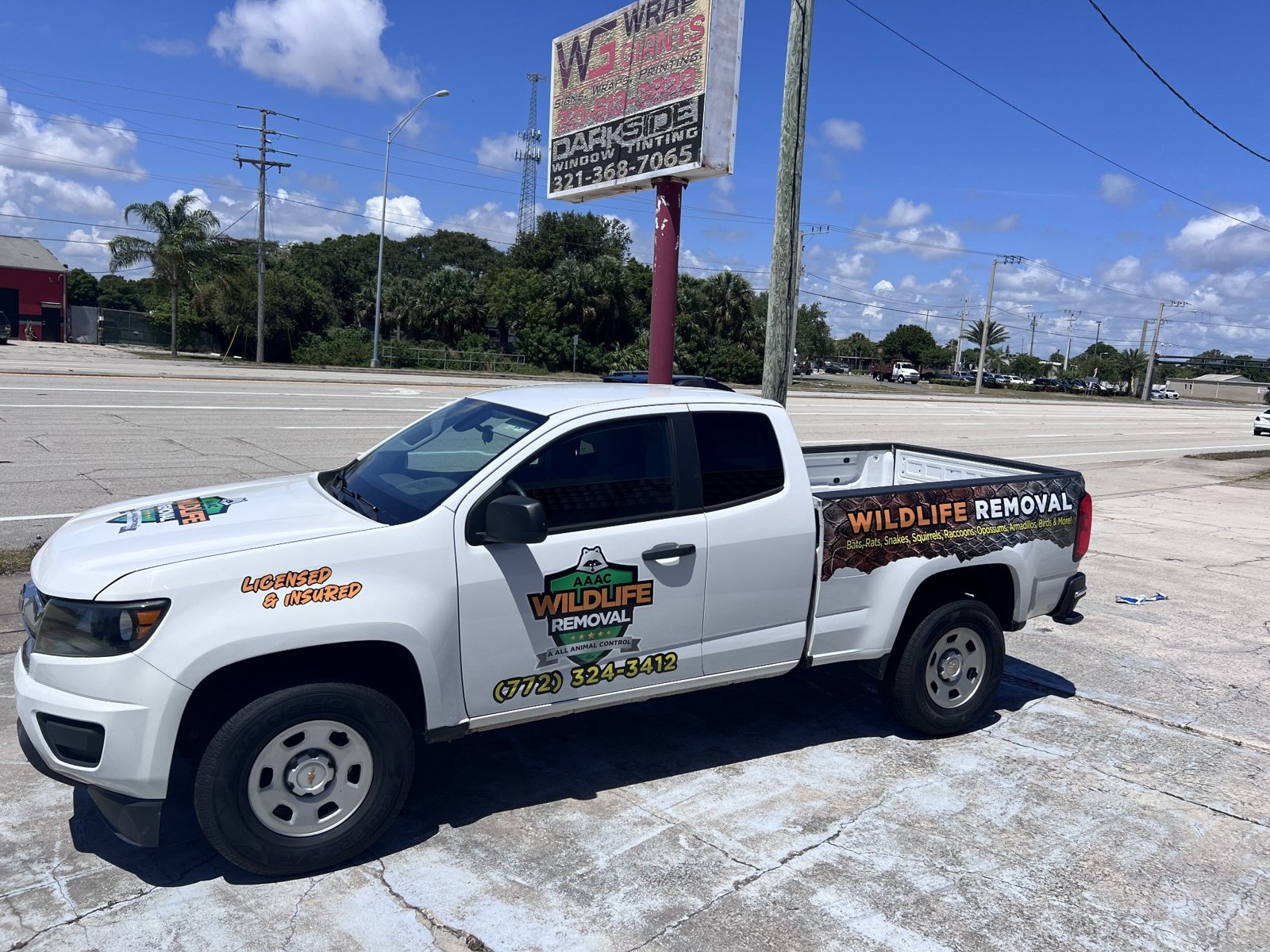 Wildlife-removal pickup branding